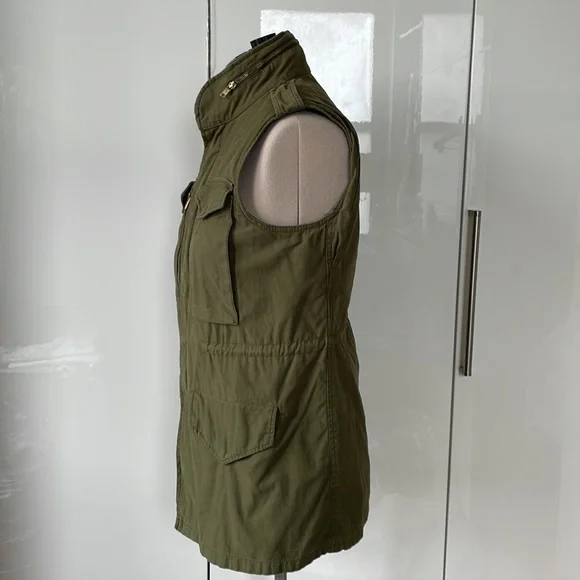 ZARA Women’s Vest Color-Khaki Size-Medium - Picture 3 of 6